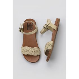 Bueno Shoes 01WU4262 Sarı Deri Kadın Sandalet
