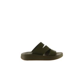 Bueno Shoes 01wu4629 Yeşil Deri Kadın Düz Sandalet