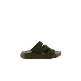 Bueno Shoes 01wu4629 Yeşil Deri Kadın Düz Sandalet