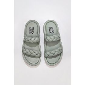 Bueno Shoes 01wu4640 Mavi Deri Kadın Terlik