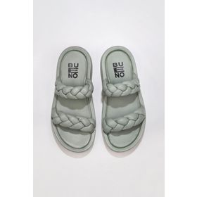 Bueno Shoes 01wu4640 Mavi Deri Kadın Terlik