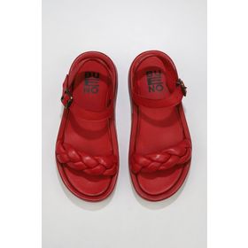 Bueno Shoes 01wu4641 Kırmızı Deri Kadın Sandalet