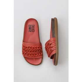 Bueno Shoes 01WU4708 Mercan Deri Kadın Düz Terlik