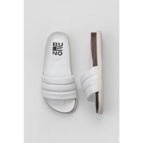Bueno Shoes 01WU4710 Beyaz Deri Kadın Düz Terlik