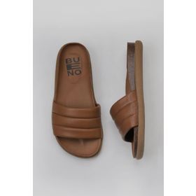Bueno Shoes 01WU4710 Kahverengi Deri Kadın Düz Terlik