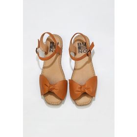 Bueno Shoes 01WU5206 Taba Deri Kadın Espadril Sandalet
