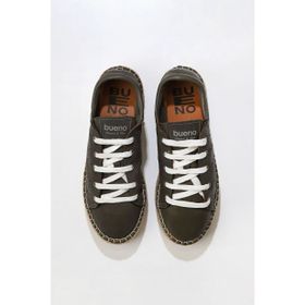 Bueno Shoes 01WU5601 Haki Flotter Deri Kadın Düz Ayakkabı