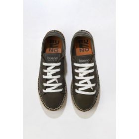 Bueno Shoes 01WU5601 Haki Flotter Deri Kadın Düz Ayakkabı