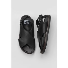 Bueno Shoes 01WU5815 Siyah Deri Kadın Sandalet