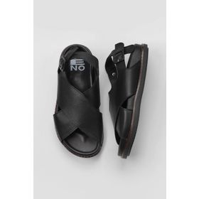 Bueno Shoes 01WU5815 Siyah Deri Kadın Sandalet