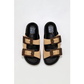 Bueno Shoes 01wu5817 Bej Deri Kadın Terlik