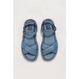 Bueno Shoes 01wu5901 Mavi Deri Kadın Sandalet