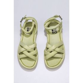 Bueno Shoes 01wu5902 Yeşil Deri Kadın Sandalet