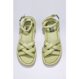 Bueno Shoes 01wu5902 Yeşil Deri Kadın Sandalet