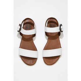 Bueno Shoes 01WU7417 Kırmızı Deri Kadın Düz Sandalet