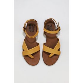 Bueno Shoes 01WU7419 Sarı Deri Kadın Sandalet