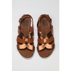 Bueno Shoes 01WU7422 Taba Parlak Deri Kadın Sandalet