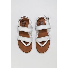 Bueno Shoes 01wu7423 Beyaz Deri Kadın Sandalet