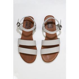 Bueno Shoes 01wu7436 Gri Nubuk Kadın Düz Sandalet