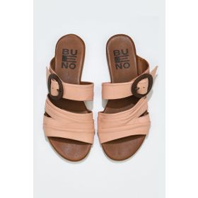 Bueno Shoes 01WU7438 Pudra Deri Düz Kadın Terlik