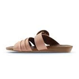 Bueno Shoes 01WU7438 Pudra Deri Düz Kadın Terlik