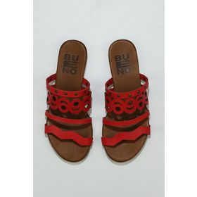 Bueno Shoes 01wu7445 Taba Deri Kadın Düz Sandalet