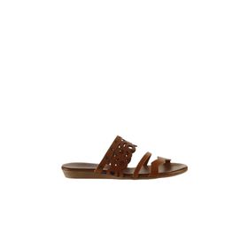 Bueno Shoes 01wu7445 Taba Deri Kadın Düz Sandalet
