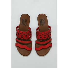 Bueno Shoes 01wu7445 Taba Deri Kadın Düz Sandalet