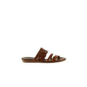 Bueno Shoes 01wu7445 Taba Deri Kadın Düz Sandalet