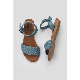 Bueno Shoes 01WU7450 Mavi Deri Kadın Sandalet