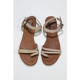 Bueno Shoes 01wu7457 Turuncu Nubuk Kadın Düz Sandalet