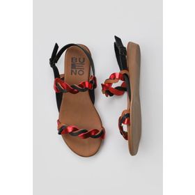 Bueno Shoes 01WU7472 Siyah Multi Deri Kadın Sandalet