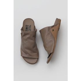 Bueno Shoes 01WU7602 Gri Deri Kadın Düz Terlik
