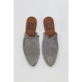 Bueno Shoes 01wu7704 Gri Açık Süet Kadın Terlik