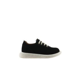 Bueno Shoes 01WU8904 Siyah Süet Kadın Düz Ayakkabı