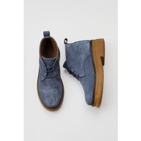 Bueno Shoes 01WV0200 Mavi Süet Kadın Bot