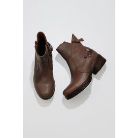 Bueno Shoes 01WV0901 Vizon Kahverengi Deri Kadın Bot