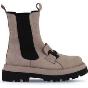 Bueno Shoes 01WV1003 Vizon Nubuk Kadın Dolgu Topuklu Bot
