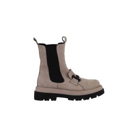 Bueno Shoes 01WV1003 Vizon Nubuk Kadın Dolgu Topuklu Bot
