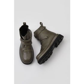 Bueno Shoes 01WV1009 Deri Haki Kadın Bot