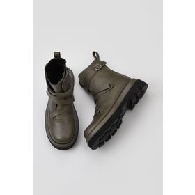 Bueno Shoes 01WV1009 Deri Haki Kadın Bot