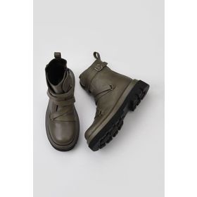 Bueno Shoes 01WV1009 Deri Haki Kadın Bot