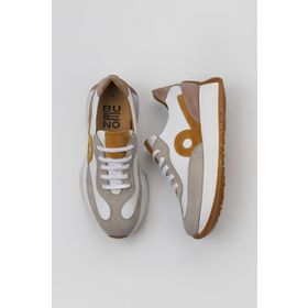 Bueno Shoes 01WV11300 Multi Deri Bej Kadın Dolgu Topuklu Spor Ayakkabı