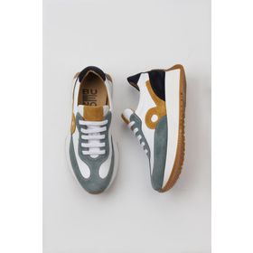 Bueno Shoes 01WV11300 Yeşil Multi Deri Kadın Dolgu Topuklu Spor Ayakkabı