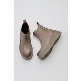 Bueno Shoes 01WV1300 Vizon Açık Deri Dolgu Topuklu Kadın Bot