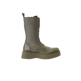 Bueno Shoes 01WV1303 Haki Deri Kadın Bot