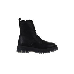 Bueno Shoes 01WV1500 Siyah Deri Kadın Düz Bot