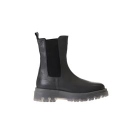 Bueno Shoes 01WV1510 Gri Deri Kadın Dolgu Topuklu Bot