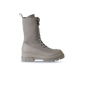 Bueno Shoes 01WV2901 Bej Deri-Süet Kadın Bot