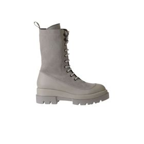Bueno Shoes 01WV2901 Bej Deri-Süet Kadın Bot
